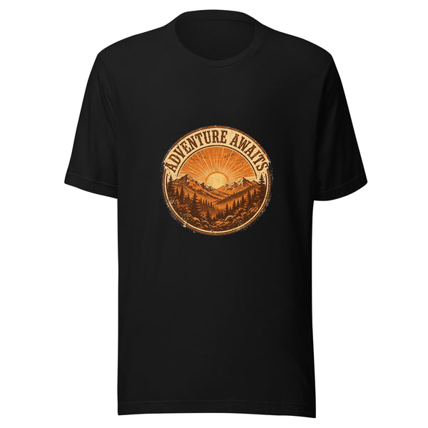 Adventure Awaits Vintage Badge Tee