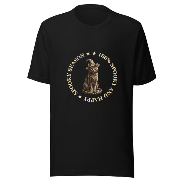 Vintage Spooky Cat Halloween Tee